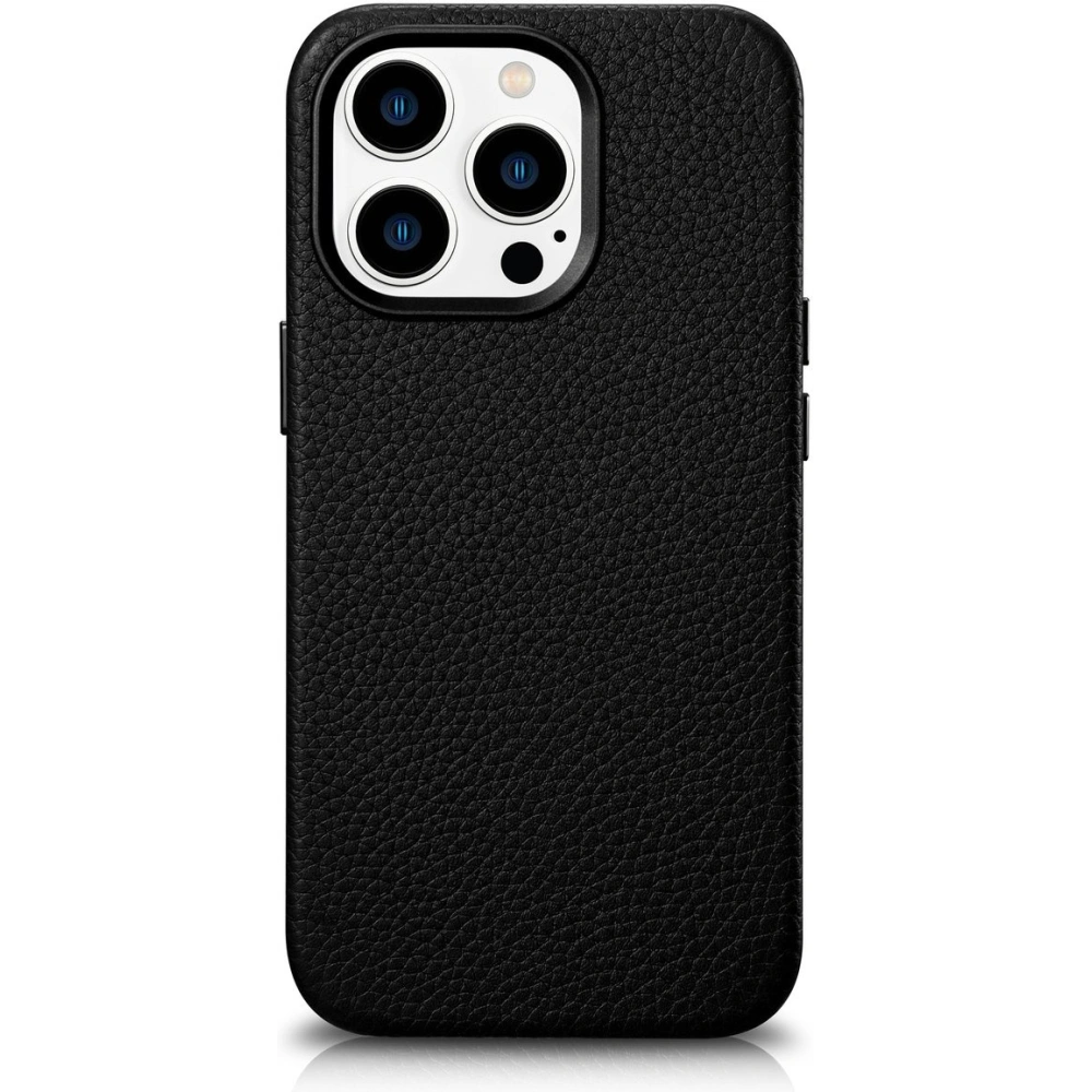 Hurtownia GSM - Case iCarer Litchi Premium Leder MagSafe Apple iPhone 14 Pro Max schwarz - ICR376 - {ean13} - Hurt