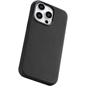 Hurtownia GSM - Etui iCarer Litchi Premium Leather MagSafe Apple iPhone 14 Pro Max czarny - ICR376 - {ean13} - Hurt