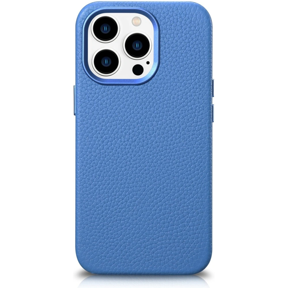 Hurtownia GSM - Case iCarer Litchi Premium Leder MagSafe Apple iPhone 14 Pro Max hellblau - ICR378 - {ean13} - Hurt