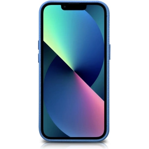 Case iCarer Litchi Premium Leder MagSafe Apple iPhone 14 Pro Max hellblau