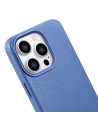 Wholesale iCarer Litchi Premium Leather MagSafe Apple iPhone 14 Pro Max light blue - ICR378 - {ean13} - Hurt