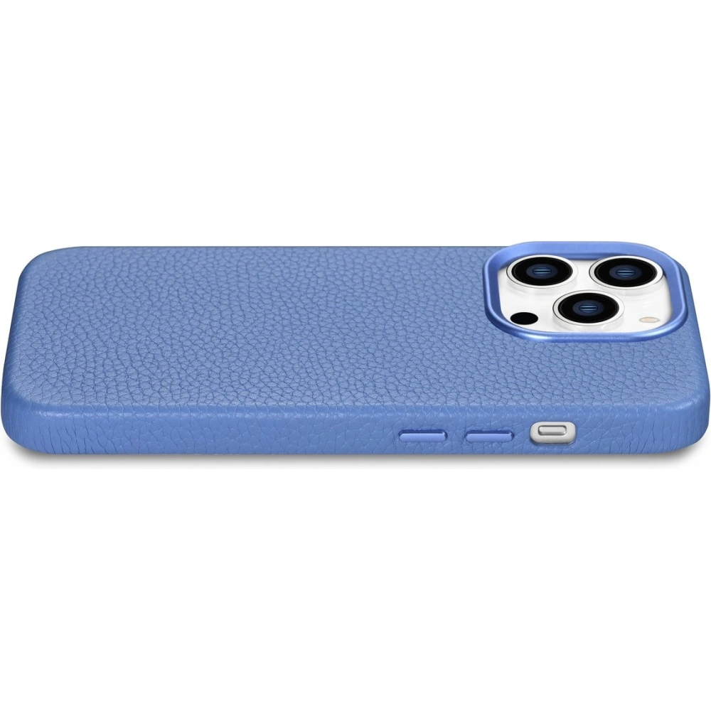 Wholesale iCarer Litchi Premium Leather MagSafe Apple iPhone 14 Pro Max light blue - ICR378 - {ean13} - Hurt