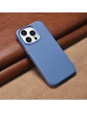 Wholesale iCarer Litchi Premium Leather MagSafe Apple iPhone 14 Pro Max light blue - ICR378 - {ean13} - Hurt