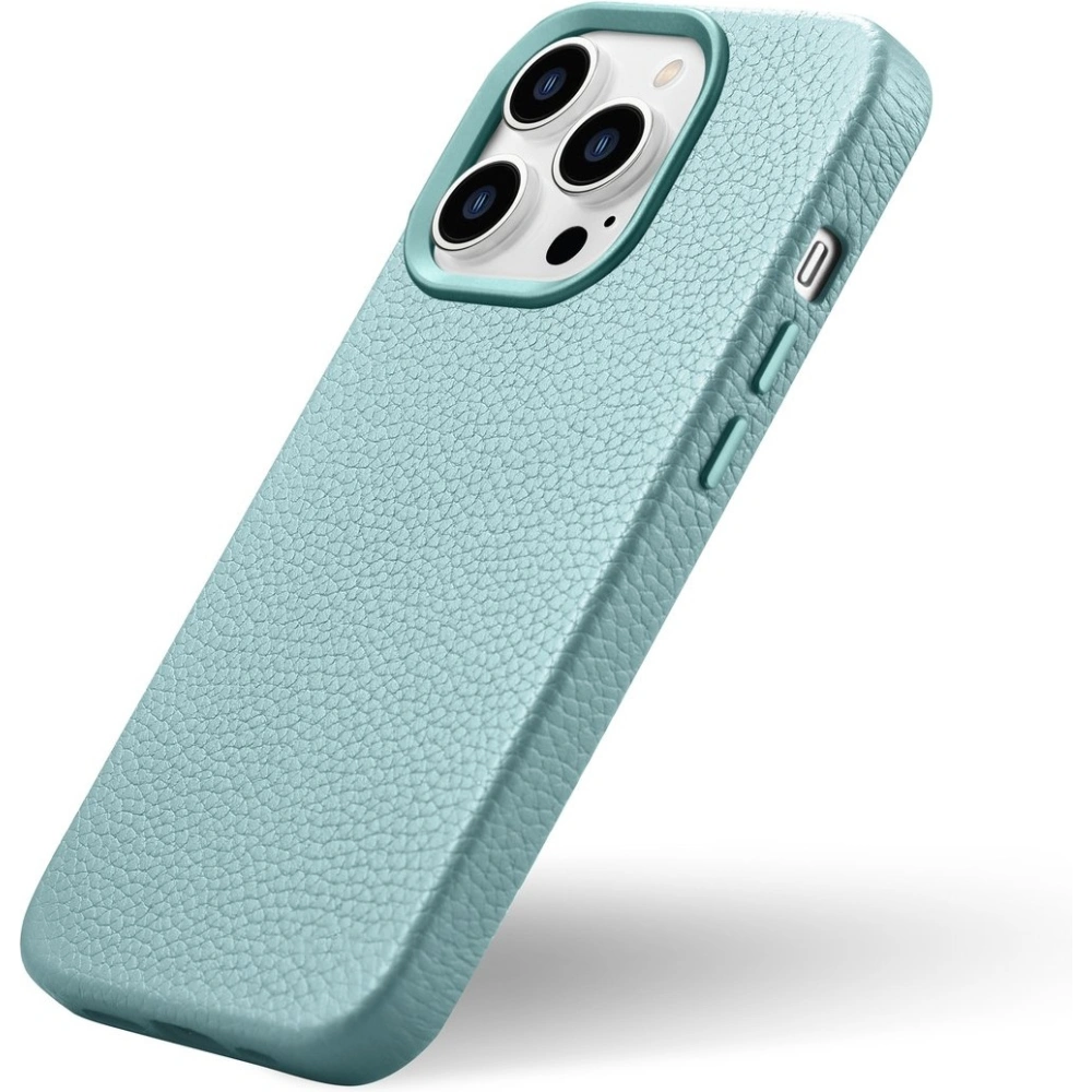 Wholesale iCarer Litchi Premium Leather MagSafe Apple iPhone 14 Pro Max green - ICR379 - {ean13} - Hurt