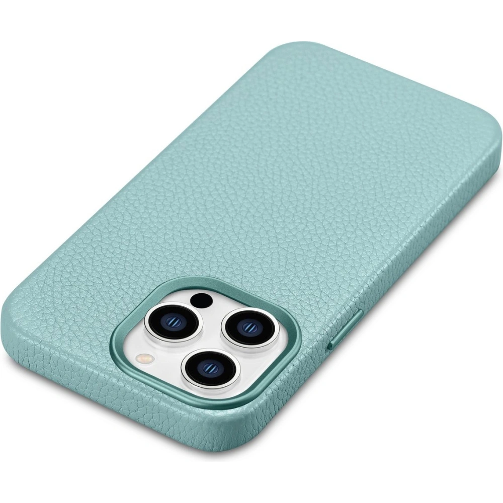 Wholesale iCarer Litchi Premium Leather MagSafe Apple iPhone 14 Pro Max green - ICR379 - {ean13} - Hurt