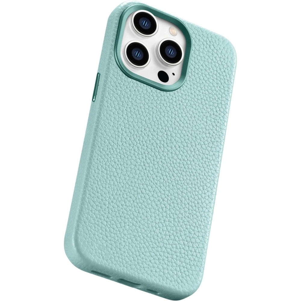 Hurtownia GSM - Etui iCarer Litchi Premium Leather MagSafe Apple iPhone 14 Pro Max zelená - ICR379 - {ean13} - Hurt