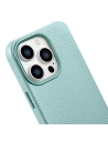 Wholesale iCarer Litchi Premium Leather MagSafe Apple iPhone 14 Pro Max green - ICR379 - {ean13} - Hurt