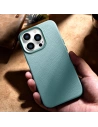 Hurtownia GSM - Etui iCarer Litchi Premium Leather MagSafe Apple iPhone 14 Pro Max zielony - ICR379 - {ean13} - Hurt