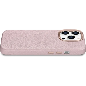 Hurtownia GSM - Etui iCarer Litchi Premium Leather MagSafe Apple iPhone 14 Pro Max różowy - ICR380 - {ean13} - Hurt