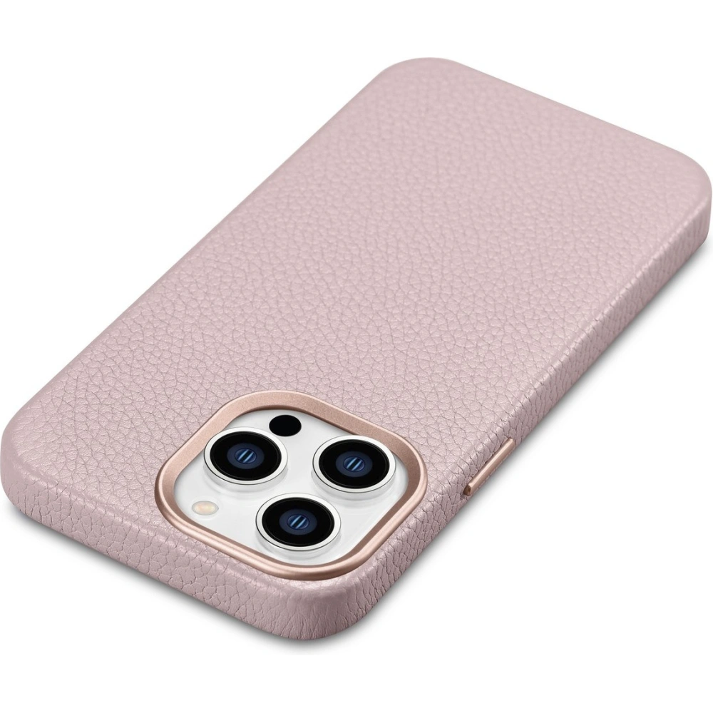 Wholesale iCarer Litchi Premium Leather MagSafe Apple iPhone 14 Pro Max pink - ICR380 - {ean13} - Hurt