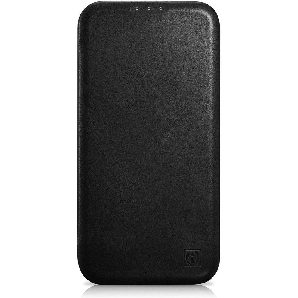 Wholesale iCarer CE Oil Wax Premium Leather Folio MagSafe Apple iPhone 14 black - ICR381 - {ean13} - Hurt