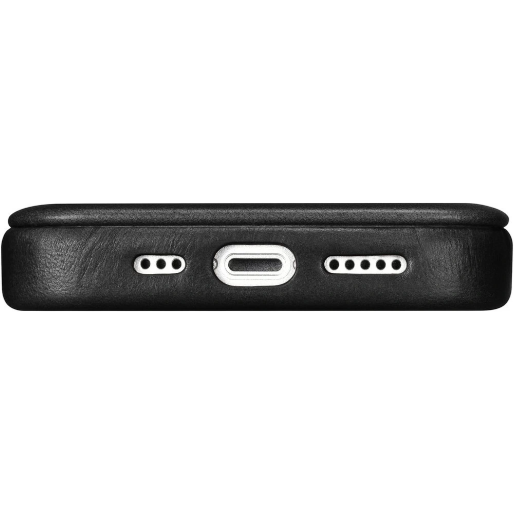 Wholesale iCarer CE Oil Wax Premium Leather Folio MagSafe Apple iPhone 14 black - ICR381 - {ean13} - Hurt