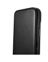 Wholesale iCarer CE Oil Wax Premium Leather Folio MagSafe Apple iPhone 14 black - ICR381 - {ean13} - Hurt