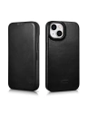 Wholesale iCarer CE Oil Wax Premium Leather Folio MagSafe Apple iPhone 14 black - ICR381 - {ean13} - Hurt