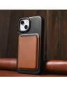 Wholesale iCarer CE Oil Wax Premium Leather Folio MagSafe Apple iPhone 14 black - ICR381 - {ean13} - Hurt