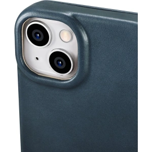 Wholesale iCarer CE Oil Wax Premium Leather Folio MagSafe Apple iPhone 14 blue - ICR383 - {ean13} - Hurt