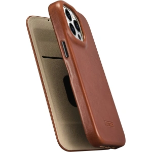 Hurtownia GSM - Etui iCarer CE Oil Wax Premium Leather Folio MagSafe Apple iPhone 14 Pro brązowy - ICR386 - {ean13} - Hurt