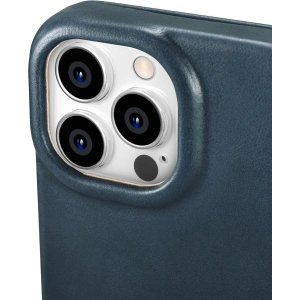 Wholesale iCarer CE Oil Wax Premium Leather Folio MagSafe Apple iPhone 14 Pro blue - ICR387 - {ean13} - Hurt