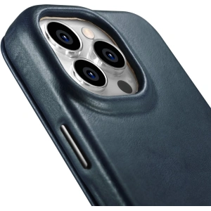 Hurtownia GSM - Etui iCarer CE Olajviasz Prémium Bőr Tok MagSafe Apple iPhone 14 Pro kék - ICR387 - {ean13} - Hurt
