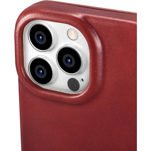 Wholesale iCarer CE Oil Wax Premium Leather Folio MagSafe Apple iPhone 14 Pro red - ICR388 - {ean13} - Hurt