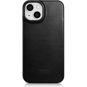 Wholesale iCarer CE Oil Wax Premium Leather Folio MagSafe Apple iPhone 14 Plus / 15 Plus black - ICR389 - {ean13} - Hurt