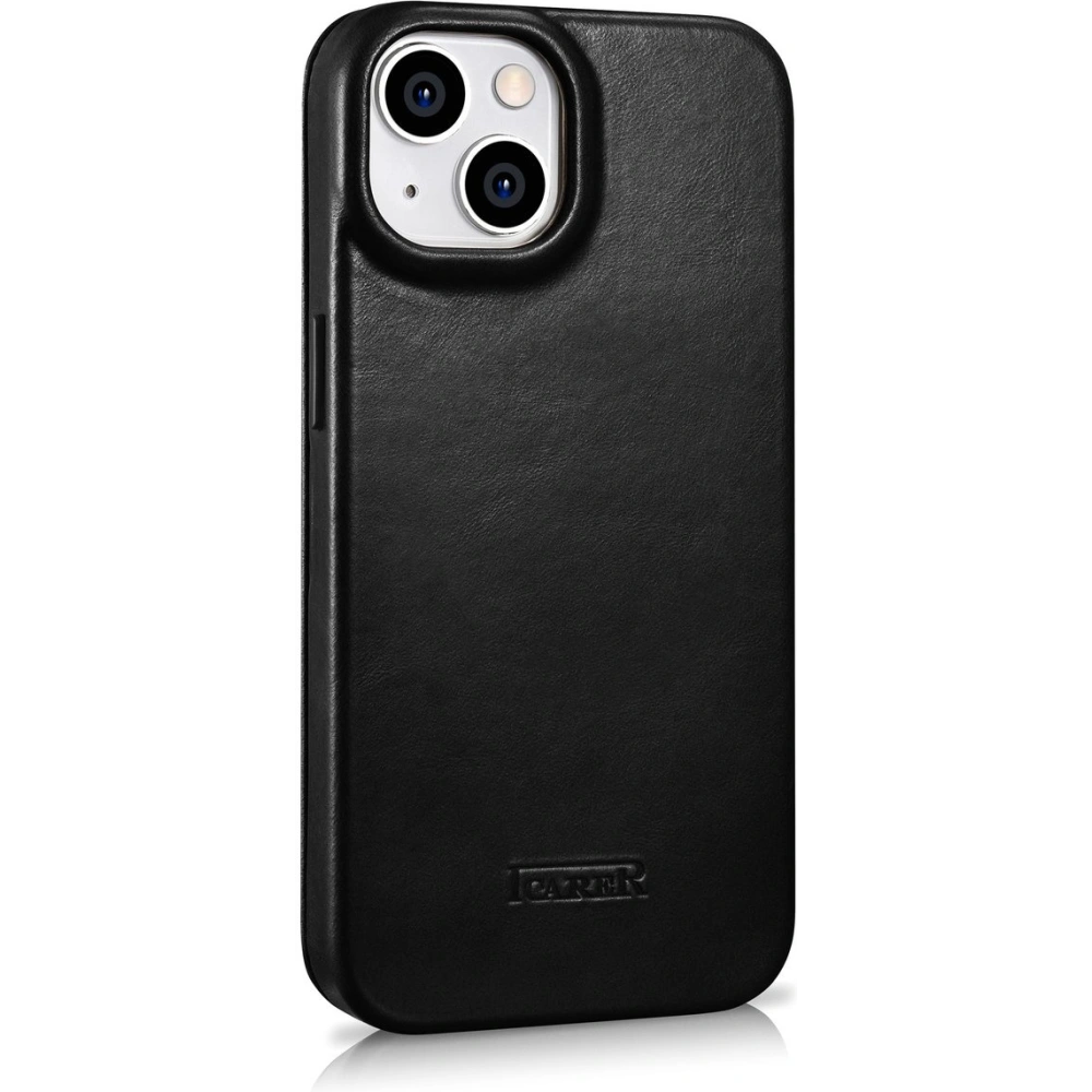 Hurtownia GSM - Case iCarer CE Oil Wax Premium Leather Folio MagSafe Apple iPhone 14 Plus / 15 Plus schwarz - ICR389 - {ean13} - Hurt