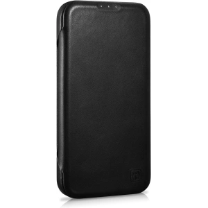 Wholesale iCarer CE Oil Wax Premium Leather Folio MagSafe Apple iPhone 14 Plus / 15 Plus black - ICR389 - {ean13} - Hurt