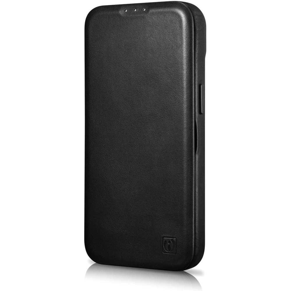 Hurtownia GSM - Etui iCarer CE Oil Wax Premium Leather Folio MagSafe Apple iPhone 14 Plus / 15 Plus černé - ICR389 - {ean13} - Hurt