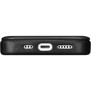 Hurtownia GSM - Etui iCarer CE Olaj Viasz Prémium Bőr Tok MagSafe Apple iPhone 14 Plus / 15 Plus fekete - ICR389 - {ean13} - Hurt