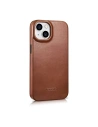 Wholesale iCarer CE Oil Wax Premium Leather Folio MagSafe Apple iPhone 14 Plus / 15 Plus brown - ICR390 - {ean13} - Hurt