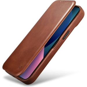 Wholesale iCarer CE Oil Wax Premium Leather Folio MagSafe Apple iPhone 14 Plus / 15 Plus brown - ICR390 - {ean13} - Hurt