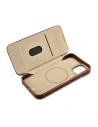 Wholesale iCarer CE Oil Wax Premium Leather Folio MagSafe Apple iPhone 14 Plus / 15 Plus brown - ICR390 - {ean13} - Hurt