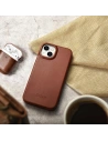Wholesale iCarer CE Oil Wax Premium Leather Folio MagSafe Apple iPhone 14 Plus / 15 Plus brown - ICR390 - {ean13} - Hurt