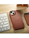 Wholesale iCarer CE Oil Wax Premium Leather Folio MagSafe Apple iPhone 14 Plus / 15 Plus brown - ICR390 - {ean13} - Hurt