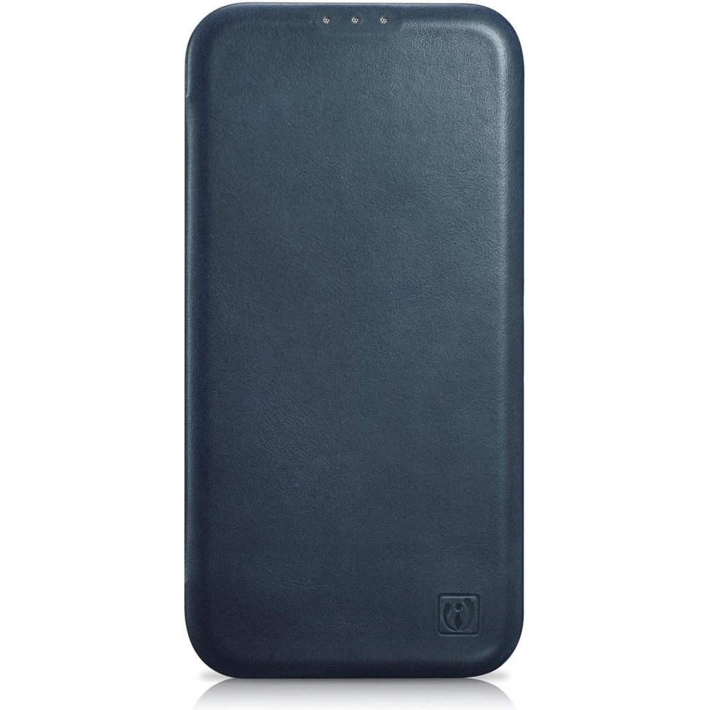 Wholesale iCarer CE Oil Wax Premium Leather Folio MagSafe Apple iPhone 14 Plus / 15 Plus blue - ICR391 - {ean13} - Hurt