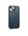 Wholesale iCarer CE Oil Wax Premium Leather Folio MagSafe Apple iPhone 14 Plus / 15 Plus blue - ICR391 - {ean13} - Hurt