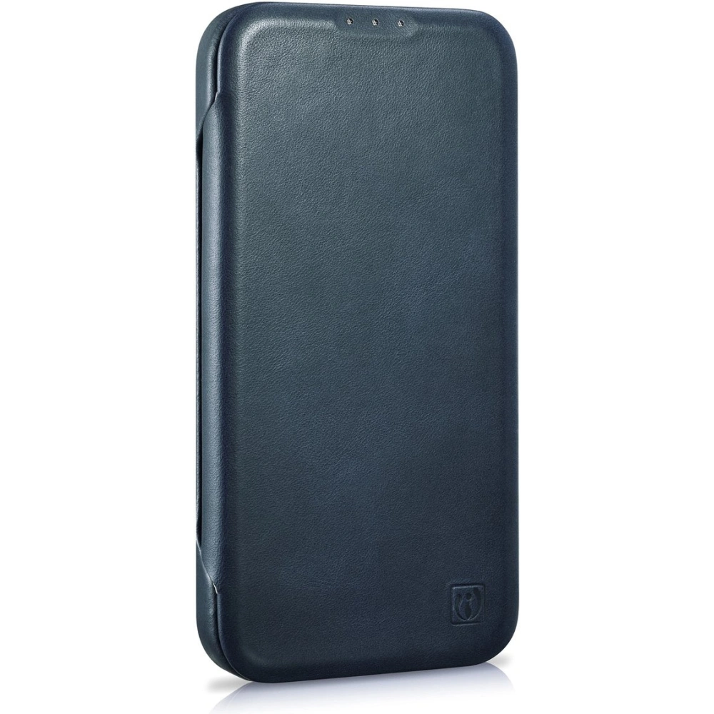 Hurtownia GSM - Etui iCarer CE Oil Wax Premium Leather Folio MagSafe Apple iPhone 14 Plus / 15 Plus albastru - ICR391 - {ean13} - Hurt