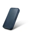 Wholesale iCarer CE Oil Wax Premium Leather Folio MagSafe Apple iPhone 14 Plus / 15 Plus blue - ICR391 - {ean13} - Hurt