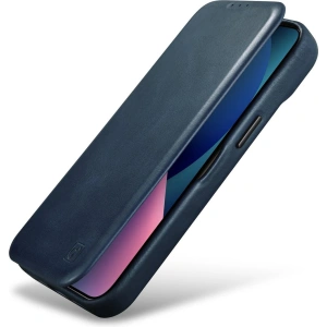 Hurtownia GSM - Etui iCarer CE Olajviasz Prémium Bőr Tok MagSafe Apple iPhone 14 Plus / 15 Plus kék - ICR391 - {ean13} - Hurt