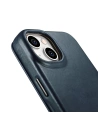 Hurtownia GSM - Etui iCarer CE Olajviasz Prémium Bőr Tok MagSafe Apple iPhone 14 Plus / 15 Plus kék - ICR391 - {ean13} - Hurt