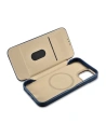 Wholesale iCarer CE Oil Wax Premium Leather Folio MagSafe Apple iPhone 14 Plus / 15 Plus blue - ICR391 - {ean13} - Hurt