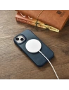Wholesale iCarer CE Oil Wax Premium Leather Folio MagSafe Apple iPhone 14 Plus / 15 Plus blue - ICR391 - {ean13} - Hurt