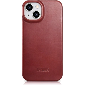 Wholesale iCarer CE Oil Wax Premium Leather Folio MagSafe Apple iPhone 14 Plus / 15 Plus red - ICR392 - {ean13} - Hurt