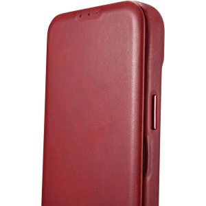 Wholesale iCarer CE Oil Wax Premium Leather Folio MagSafe Apple iPhone 14 Plus / 15 Plus red - ICR392 - {ean13} - Hurt