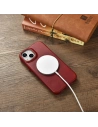Wholesale iCarer CE Oil Wax Premium Leather Folio MagSafe Apple iPhone 14 Plus / 15 Plus red - ICR392 - {ean13} - Hurt