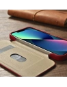 Wholesale iCarer CE Oil Wax Premium Leather Folio MagSafe Apple iPhone 14 Plus / 15 Plus red - ICR392 - {ean13} - Hurt