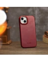 Wholesale iCarer CE Oil Wax Premium Leather Folio MagSafe Apple iPhone 14 Plus / 15 Plus red - ICR392 - {ean13} - Hurt