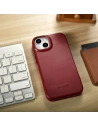 Wholesale iCarer CE Oil Wax Premium Leather Folio MagSafe Apple iPhone 14 Plus / 15 Plus red - ICR392 - {ean13} - Hurt