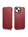 Wholesale iCarer CE Oil Wax Premium Leather Folio MagSafe Apple iPhone 14 Plus / 15 Plus red - ICR392 - {ean13} - Hurt