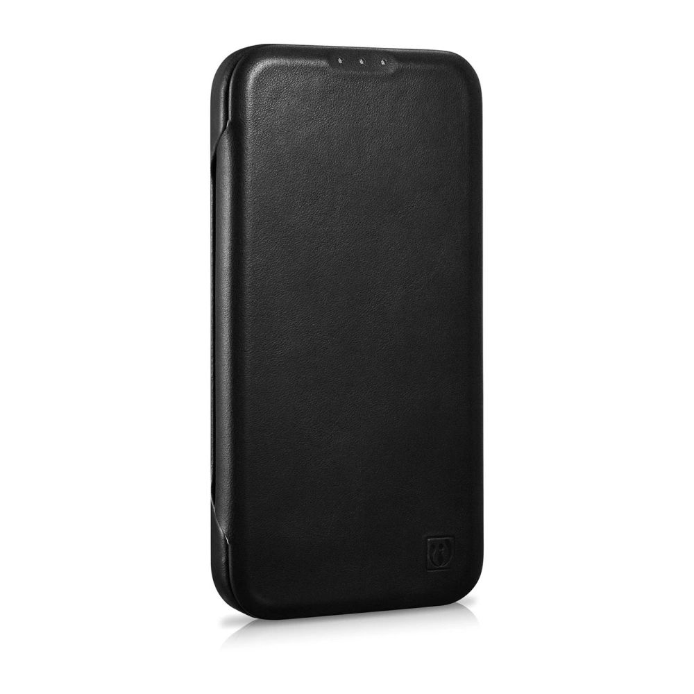 Hurtownia GSM - Etui iCarer CE Oil Wax Premium Leather Folio MagSafe Apple iPhone 14 Pro Max czarny - ICR393 - {ean13} - Hurt
